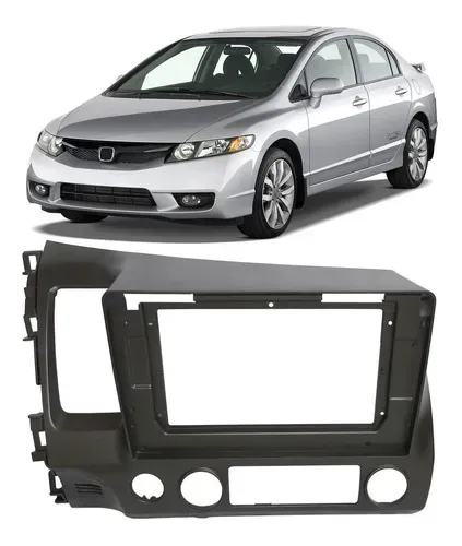 Moldura Painel 2din 10 Polegadas Honda Civic 2006 Até 2011