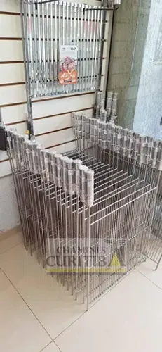 Grelha uruguaia aço inox 304 facil limpeza e não enferruja 50 x 50 cm