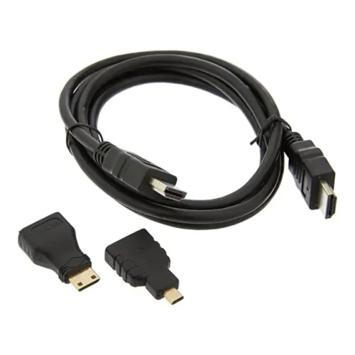 Cabo HDMI 3 em 1 1.4 Com Adaptador Mini e Micro - WZetta