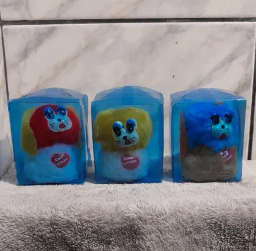 Mini Pelúcias Em Caixinhas (Lembrancinhas) - Os 3 Por R$ 18,00