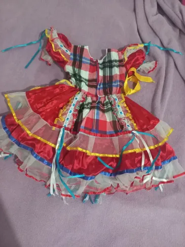 Vestido de Festa Junina Infantil