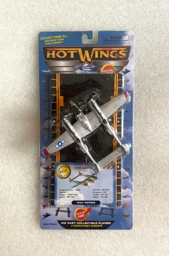 Miniatura Avião P-38 Lightning Wwii Combate Guerra Mundial