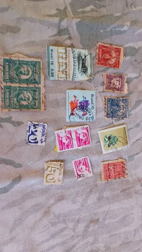 Coleção de selos brasileiros antigos