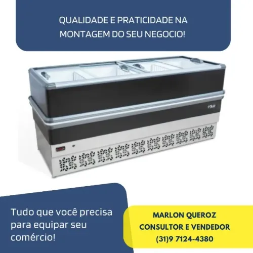 Ilha de Congelados 2 Metros Preta Polar