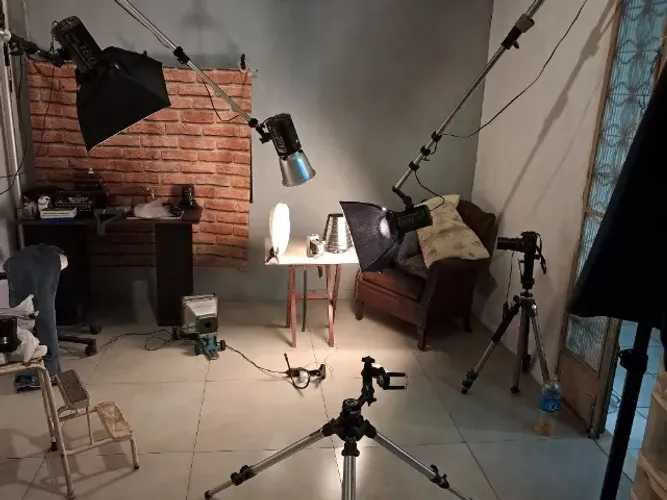 02 tochas Atek 160w ( Flash de Estúdio - Bivolt 110v/220v.) 
