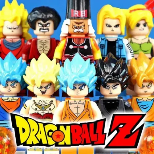 Chaveiro LEGO Dragon Ball Z - Goku, Vegeta e Piccolo, Bonecos Artesanais, Presente Geek