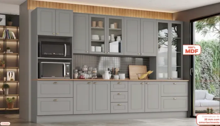 Cozinha Americana Modulada 100% MDF 18X SEM JUROS