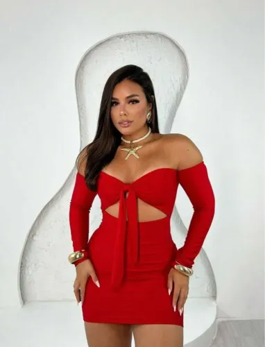 Vestido Tubinho Curto Colado Shein