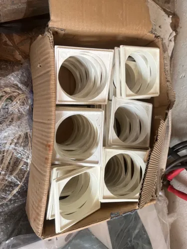 Porta grelha 100x100mm branco krona lote de 165 peças