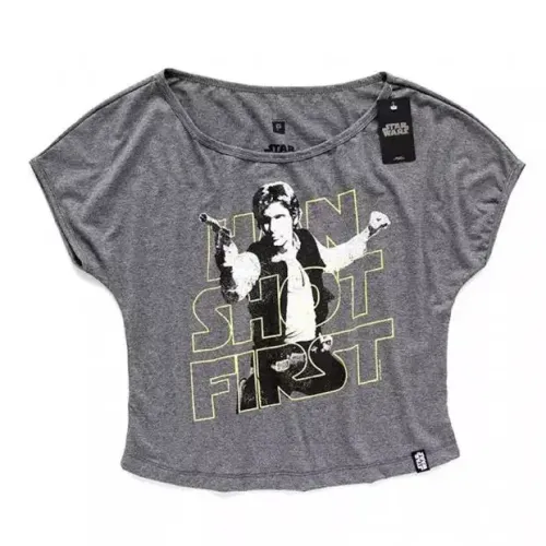 star wars han solo blusa gola canoa