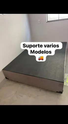 Cama box base e suporte