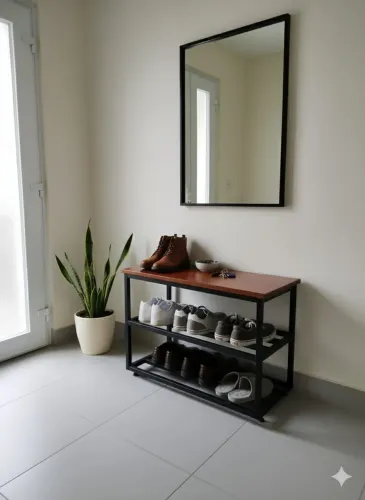 Sapateira estilo industrial