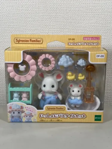 Sylvanian families hora do banho