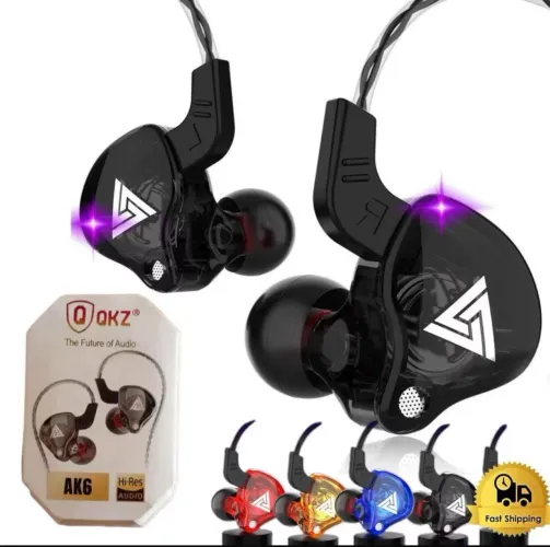 Fone de ouvido qkz ak6 com microfone
