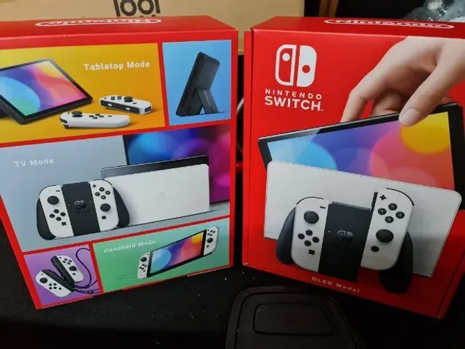 Nintendo switch oled com 2 jogos e 4 controles /aceito trocas /JCGames