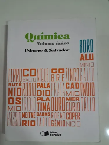 Livro didático Quimica Volume único Usberco & Salvador 