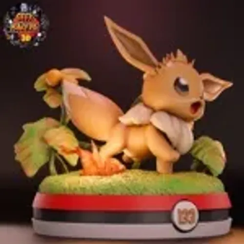 Estátua Colecionável Eevee Pokémon - Perfeita!