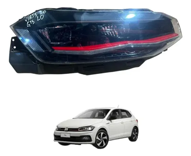 Farol Direito Vw Polo/virtus Gts 2020 2021 2022 2023 2024 Direito/passageiro