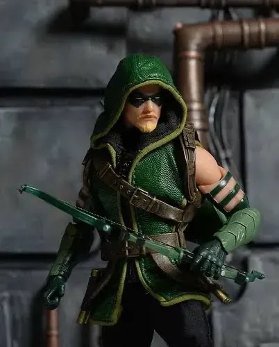 Arqueiro verde mezco - dc superman batman com detalhes
