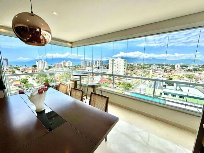 Cobertura de 210m², com vista mar na praia do Indaiá, com 4 dormitorios avenda em Caraguat