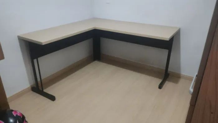 Mesas em L sem gaveta promoção produtos de ótima qualidade