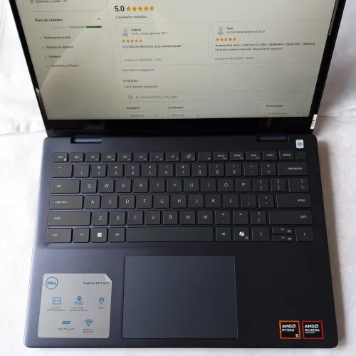 Notebook DELL Inspiron 14 7445 2-in-1, 14 FHD+, AMD Ryzen 5 8640HS, 24GB DDR5, 512GB SSD