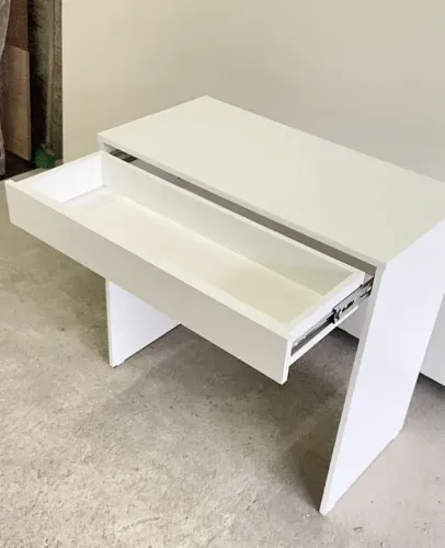 ESCRIVANINHA COM GAVETA DE MDF BRANCO COM 