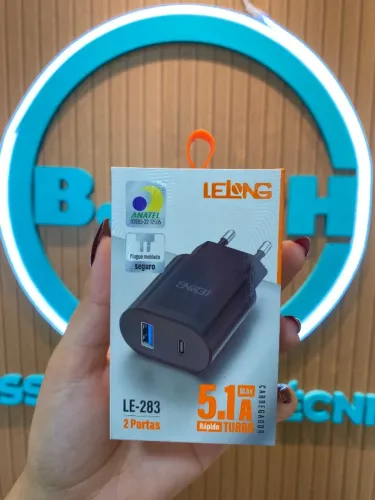 Fonte Com Entrada USB e Tipo C