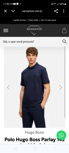 Camiseta semi nova Hugo Boss.