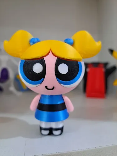 Meninas super poderosas-Bubbles 3D impresso 