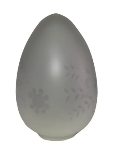 Cúpula De Vidro Jateado Forma De Pinha