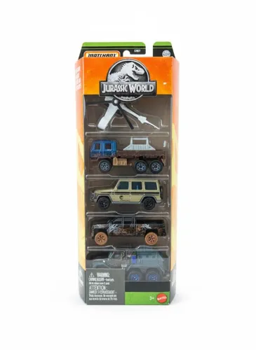 Pack de 5 miniaturas Matchbox Jurassic world 
