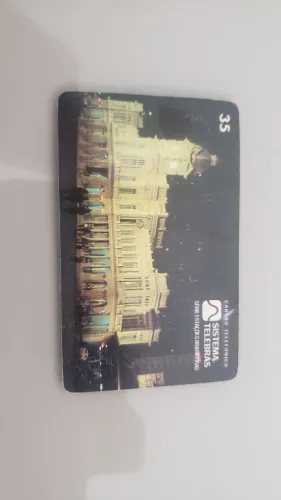 Cartões telefônicos Telebras 35 créditos 