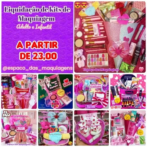 Liquidação de Kit de Maquiagem