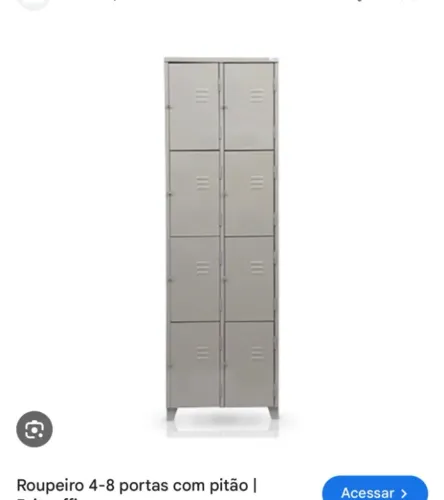 armário de vestiario 8 portas pequenas
