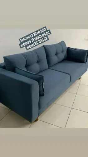 Sofa retro2.20 metros cores as escolher