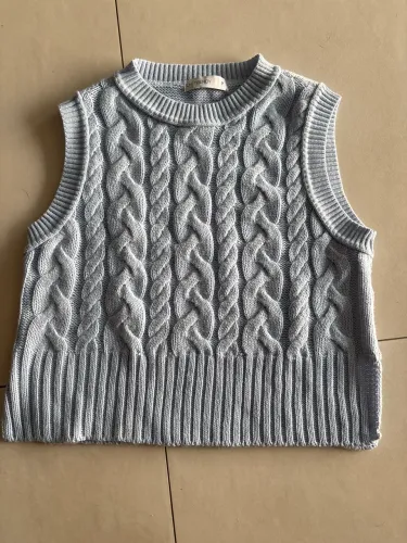Suéter feminino azul claro