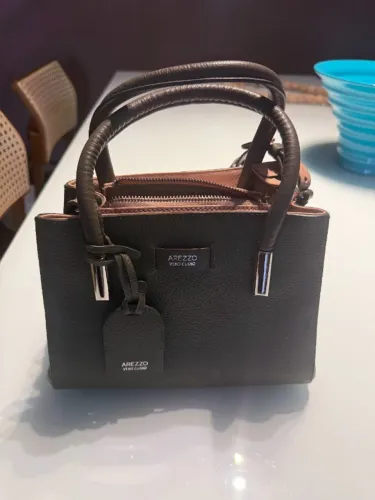 BOLSA COURO AREZZO - ORIGINAL - SEM USO - ETIQUETA