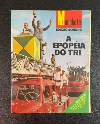 revista manchete histórica - a epopéia do tri - brasil tricampeão do mundo - jul/1970