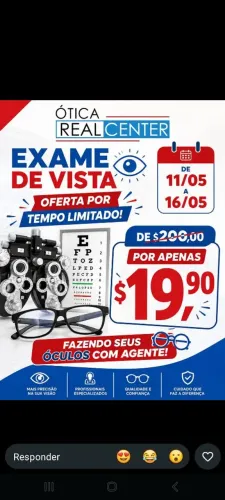Exame de Vista completo por apenas $19,90