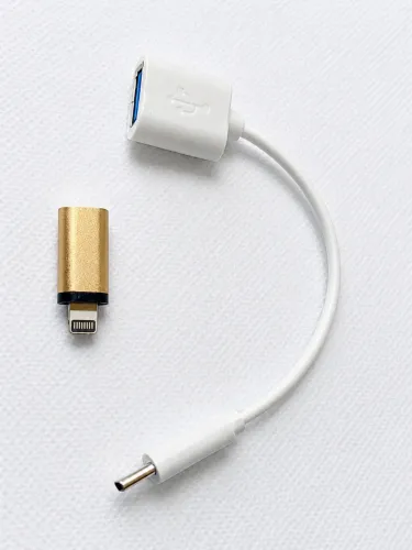 Adaptador de lighting to usb C iPhone ipad para salvar arquivos em pendrive HD externo