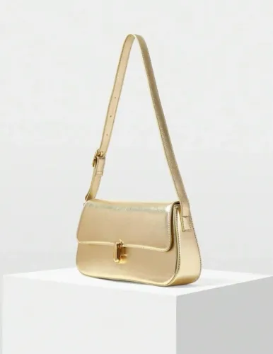 BOLSA DE OMBRO EM COURO PU COM FIVELA MOTF PREMIUM