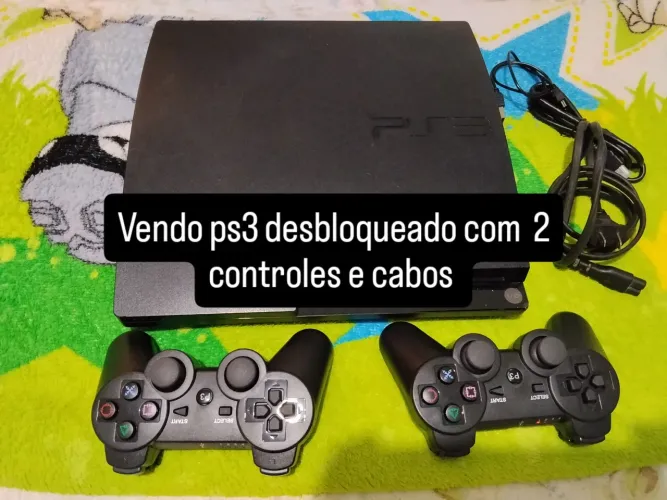 Vendo PS3 desbloqueado com jogos na memória 