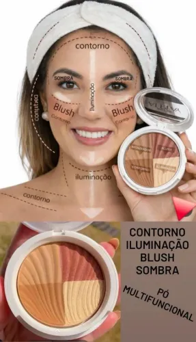 Po multifuncional 4em1 Mary Kay - Blush,Contorno,Iluminador e Sombra