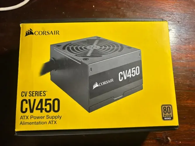 Fonte Corsair CV450 + Ryzen 4600G + A520M + 8GB (2X4GB) DDR4 Adata 
