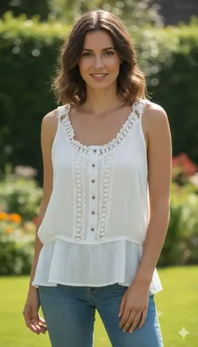 DMS BLUSA 190%VISCOSE TAM G (44-46) 35,00<br>ALTURA 64CM<br>BUSTO 61CM<br>