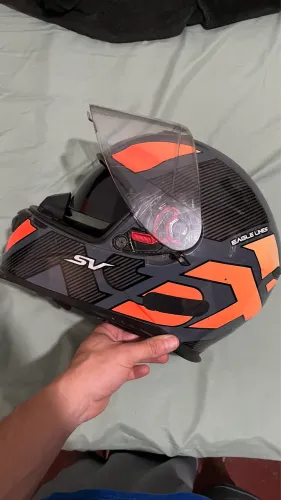 Capacete Asx SV com viseira interna