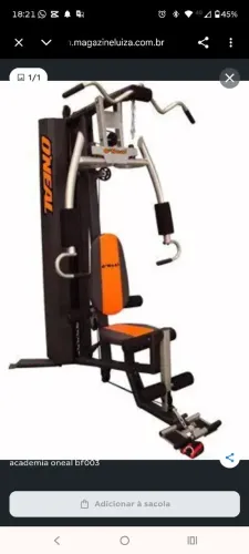 ESTAÇÃO DE MUSCULAÇÃO PROFISSIONAL O'NEAL  - COMPLETA - 70 KG DE CARGA