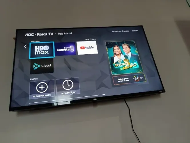 TV Noc 43 polegadas sistema Roku TV