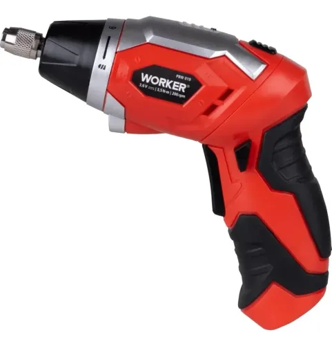 PARAFUSADEIRA / FURADEIRA A BATERIA WORKER 3,6V - KIT COMPLETO COM 19 PEÇAS!